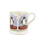 Emma Bridgewater Festive Half Pint Mug - Penguin Snow Globe