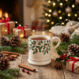 Emma Bridgewater Festive Half Pint Mug - Scattered Holly