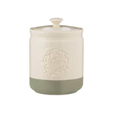 Mason Cash Stoneware Home To Roost 13cm x 19cm Large Storage Jar - Cream & Green