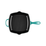 Le Creuset Signature 26cm Cast Iron Square Grillit - Bleu Riviera