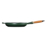 Le Creuset Signature Cast Iron 28cm Frying Pan with Wooden Handle - Forêt