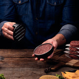 Tramontina 10cm Aluminium Non-Stick Churrasco Burger Press - Black