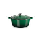 Le Creuset Signature Cast Iron 22cm Round Casserole - Juniper
