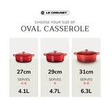 Le Creuset Signature Cast Iron 31cm Oval Casserole - Juniper