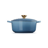 Le Creuset Signature Cast Iron 20cm Round Casserole - Chambray