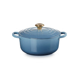 Le Creuset Signature Cast Iron 20cm Round Casserole - Chambray