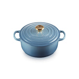 Le Creuset Signature Cast Iron 20cm Round Casserole - Chambray