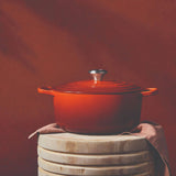Le Creuset Signature Cast Iron 20cm Round Casserole - Cayenne
