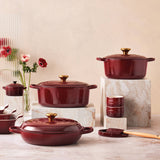 Le Creuset Signature Cast Iron 20cm Round Casserole - Garnet