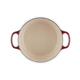 Le Creuset Signature Cast Iron 22cm Round Casserole - Garnet