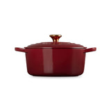 Le Creuset Signature Cast Iron 22cm Round Casserole - Garnet