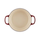 Le Creuset Signature Cast Iron 24cm Round Casserole - Garnet