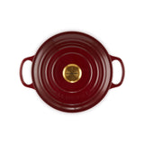 Le Creuset Signature Cast Iron 24cm Round Casserole - Garnet