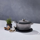 Le Creuset Signature Cast Iron 26cm Round Casserole - Flint