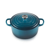 Le Creuset Signature Cast Iron 26cm Round Casserole - Deep Teal