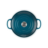 Le Creuset Signature Cast Iron 26cm Round Casserole - Deep Teal