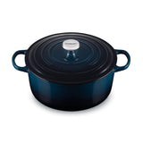 Le Creuset Signature Cast Iron 28cm Round Casserole - Nuit