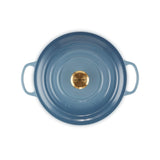 Le Creuset Signature Cast Iron 28cm Round Casserole - Chambray