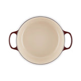 Le Creuset Signature Cast Iron 28cm Round Casserole - Garnet