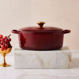 Le Creuset Signature Cast Iron 27cm Oval Casserole - Garnet