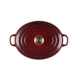Le Creuset Signature Cast Iron 27cm Oval Casserole - Garnet