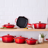Le Creuset Signature 35cm Cast Iron Oval Casserole - Cerise