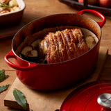 Le Creuset Signature 35cm Cast Iron Oval Casserole - Cerise