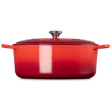Le Creuset Signature 35cm Cast Iron Oval Casserole - Cerise