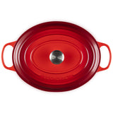 Le Creuset Signature 35cm Cast Iron Oval Casserole - Cerise