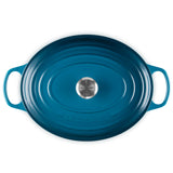 Le Creuset Signature 35cm Cast Iron Oval Casserole - Deep Teal