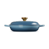 Le Creuset Signature Cast Iron 26cm Shallow Round Casserole - Chambray