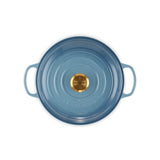 Le Creuset Signature Cast Iron 26cm Shallow Round Casserole - Chambray
