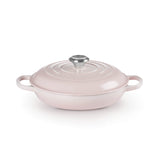 Le Creuset Signature Cast Iron 26cm Shallow Casserole - Shell Pink