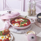 Le Creuset Signature Cast Iron 26cm Shallow Casserole - Shell Pink