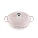 Le Creuset Signature Cast Iron 26cm Shallow Casserole - Shell Pink