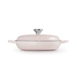 Le Creuset Signature Cast Iron 26cm Shallow Casserole - Shell Pink