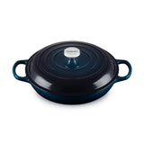 Le Creuset Signature Cast Iron 30cm Round Shallow Casserole - Nuit