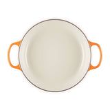 Le Creuset Limited Edition Signature 30cm Cast Iron Round Shallow Casserole - Flamme Doree