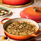 Le Creuset Limited Edition Signature Cast Iron 3-Piece Casserole Dish Set - Flamme Doree