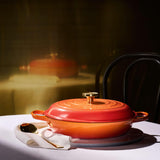 Le Creuset Limited Edition Signature Cast Iron 3-Piece Casserole Dish Set - Flamme Doree
