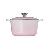 Le Creuset Signature Cast Iron 24cm Deep Round Casserole - Shell Pink
