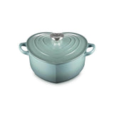 Le Creuset Cast Iron Heart Shape Casserole Dish - Sea Salt