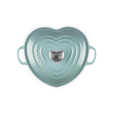 Le Creuset Cast Iron Heart Shape Casserole Dish - Sea Salt