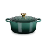 Le Creuset Signature Cast Iron 24cm Christmas Noel Casserole - Artichaut
