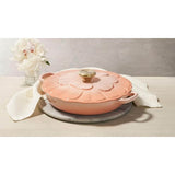 Le Creuset Signature Cast Iron 26cm Petal Shallow Casserole - Peche