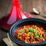 Le Creuset Cast Iron 31cm Round Tagine - Cerise