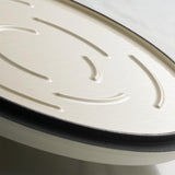 Tramontina 22cm Enamelled Cast Iron Round Casserole - Latte
