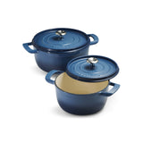 Tramontina 26cm Enamelled Cast Iron Round Casserole - Blue
