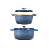 Tramontina 26cm Enamelled Cast Iron Round Casserole - Blue