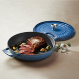 Tramontina 30cm Enamelled Cast Iron Shallow Casserole - Blue